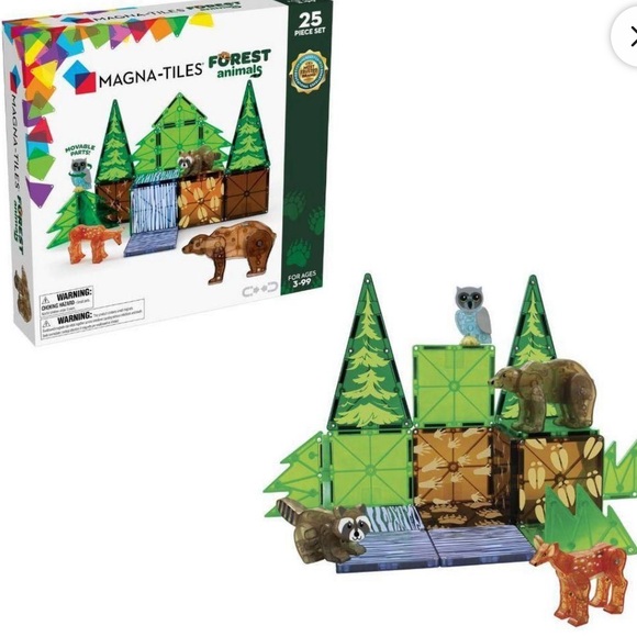 Magna-Tiles Other - Magna-tiles jungle animals 25 piece set moveable parts alligator hippo sloth